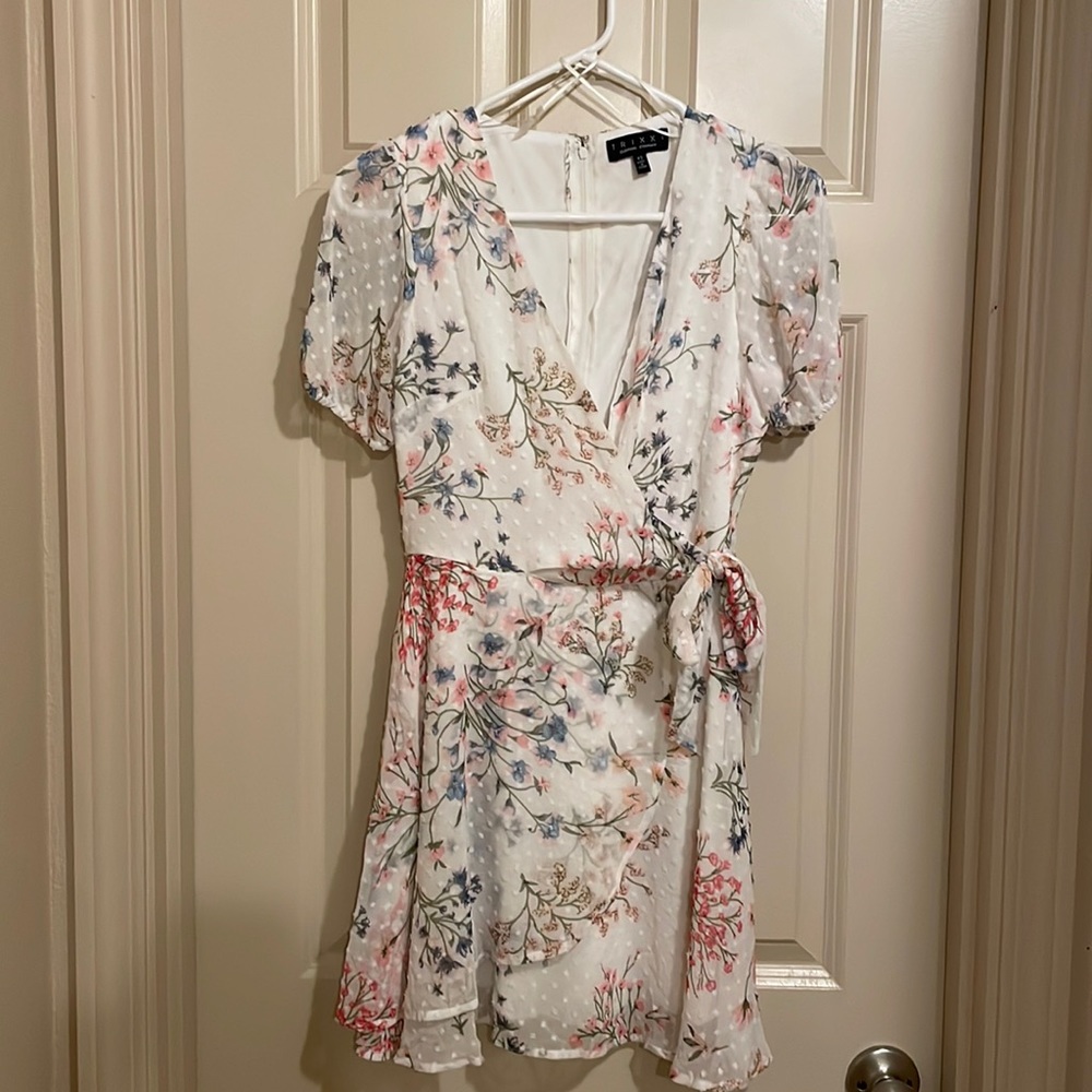 White floral dress